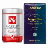 illy и Lofbergs молотый кофе